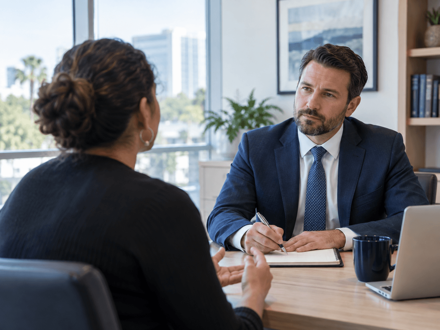 Illustrative image of a legal consultation